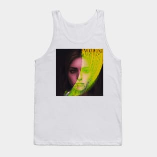 Tense - Glitch Art Portrait Tank Top